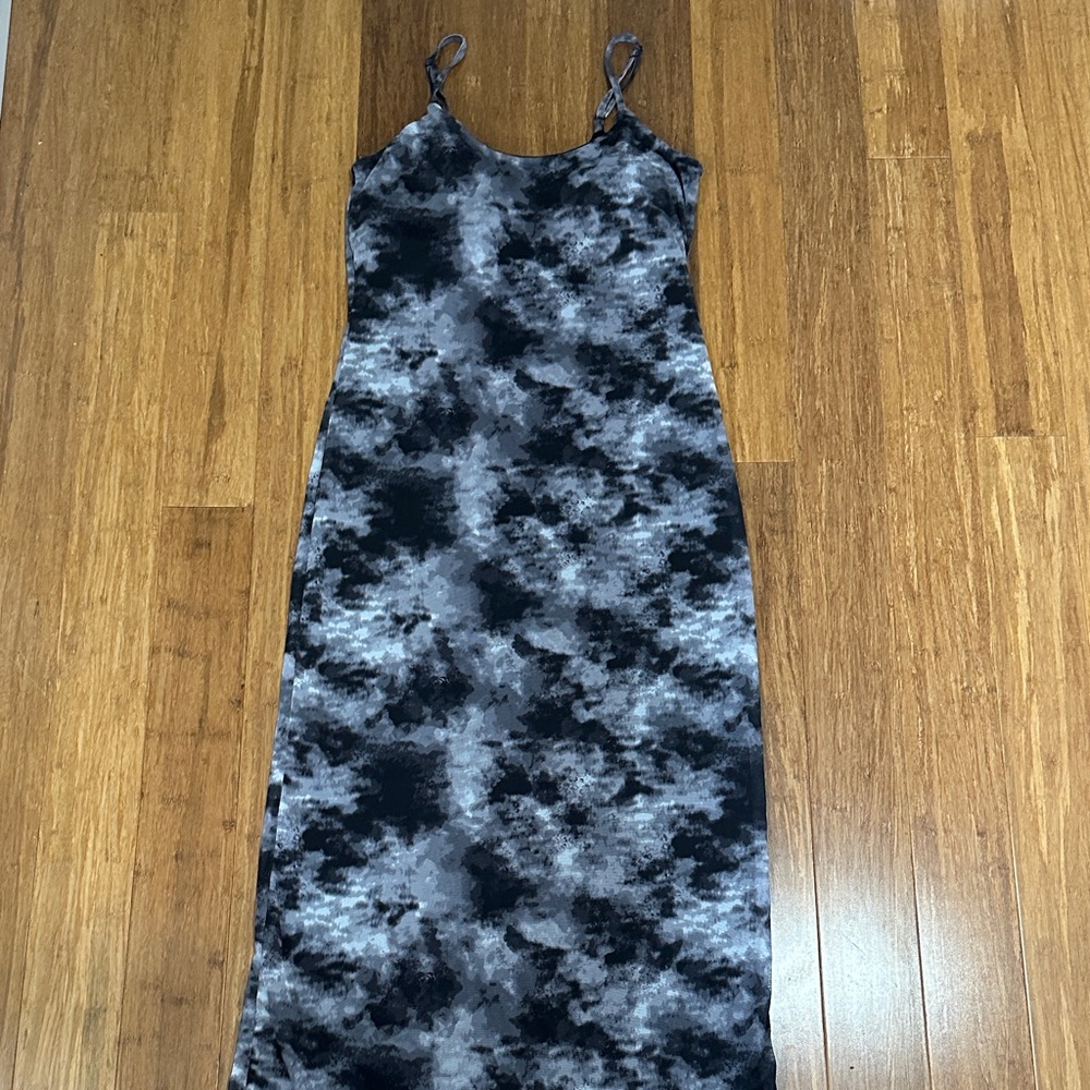 LAST CHANCE: No Boundaries Black and Gray Maxi Dress